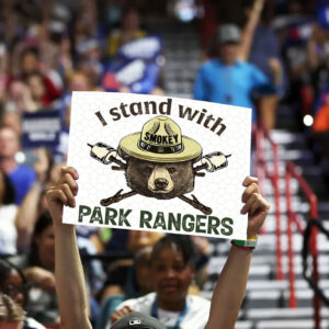 I Stand With Park Rangers, Support Our National Parks Yard Sign