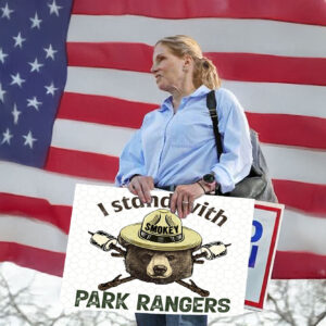 I Stand With Park Rangers, Support Our National Parks Yard Sign