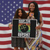 Keep The Immigrants Deport The Racists, Anti Deportation Yard Sign
