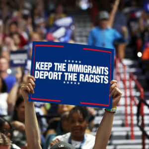 Official Keep Immigrants Deport Racists - Anti Trump Yard Signs