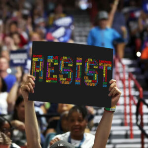 Resist Anti Trump, Statue of Liberty Holding Resist Yard Sign Anti-Trump