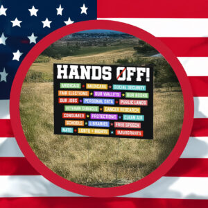 Hands Off Yard Sign