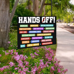 Hands Off Yard Sign