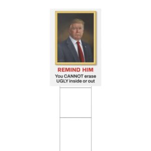 Remind Him Trump Colorado Portrait Plastic Yard Sign