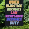 Resistance Yard Sign, Political Activists, Save Democracy